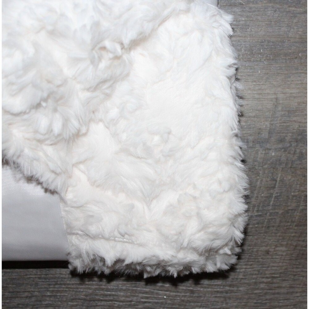 UGG HOME PLUSH FUR THROW SNOW WHITE NEW 50 X 70 - Picture 4 of 5